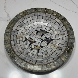 Mosaic Fish Design Decorative Bowl
